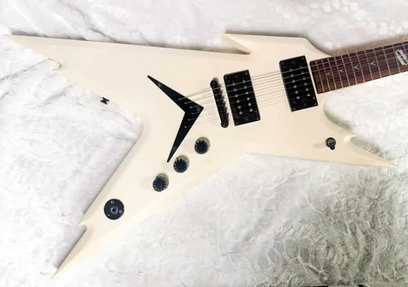 Dean Razorback Dimebag - Arctic White - Rare! - 7.9 Lbs