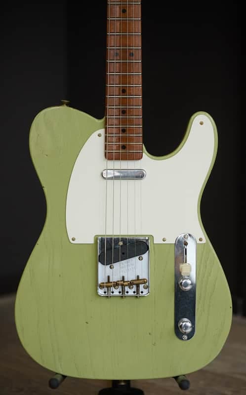 Fender Custom Shop Limited Edition Reverse '50's Telecaster Journeyman Relic - Aged Appliance Green