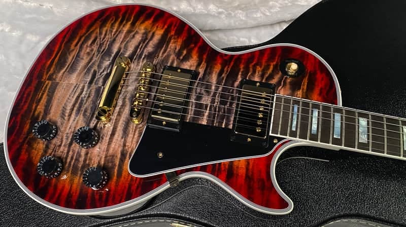 NEW! Gibson Dealer Select Custom Shop Les Paul Custom Monster Quilt - Pearl Black Burst - Authorized Dealer - WOW! 10lbs - G07377