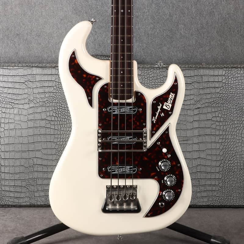 Burns John Rostill 1964 Shadows Bass - White - 2nd Hand