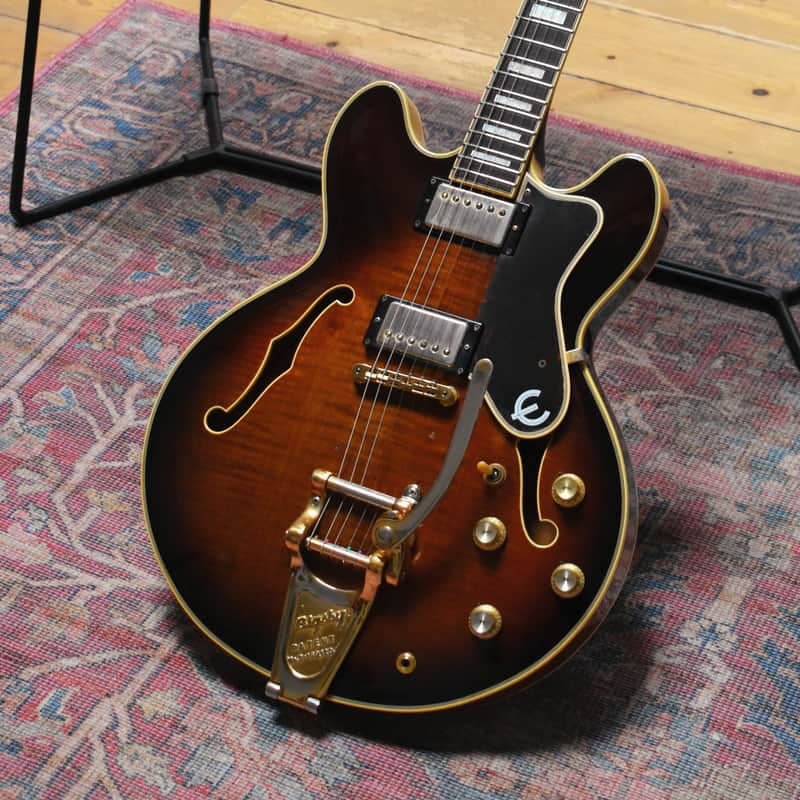 1988 Epiphone Japan Sheraton Vintage Sunburst w/Bigsby, w/HSC, MIJ, Terada Factory