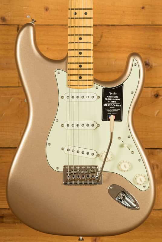 Fender American Professional Classic Stratocaster - Maple - Faded Firemist Gold