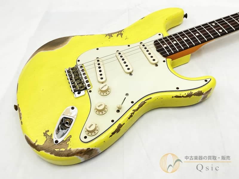 Fender 1961 Stratocaster Heavy Relic Graffiti Yellow 2022