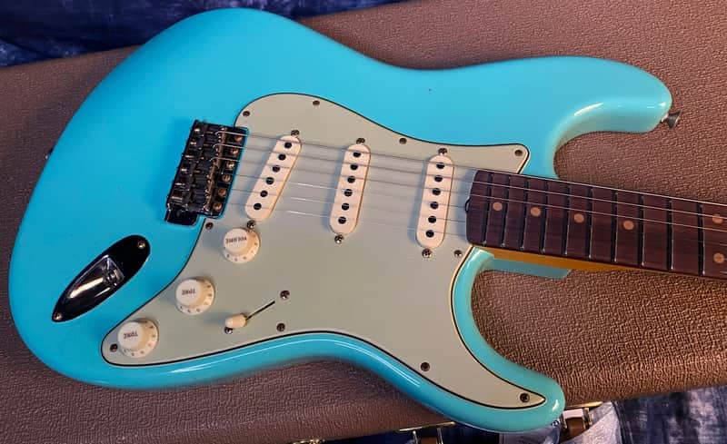 Mint 2025 Fender Custom Shop 1959 Limited Edition Stratocaster Journeyman – Super Faded Seafoam Green - Authorized Dealer - 7.75 lbs - G04504