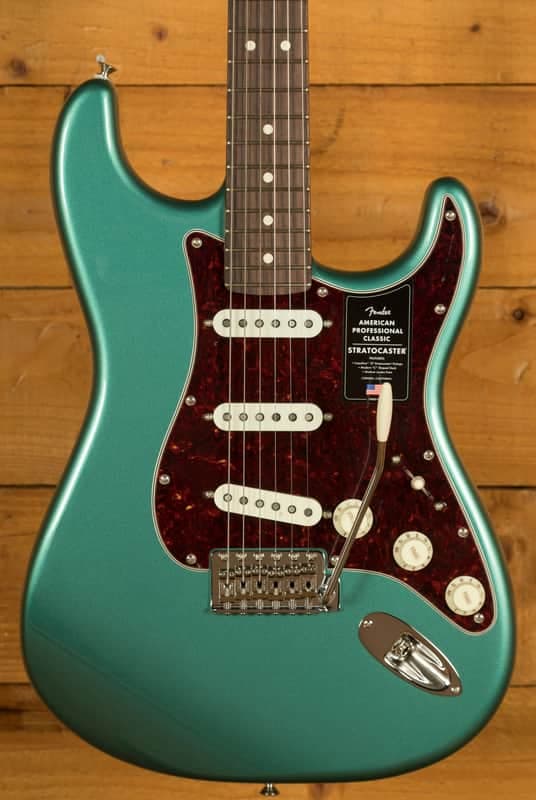 Fender American Professional Classic Stratocaster - Rosewood - Faded Sherwood Green Metallic