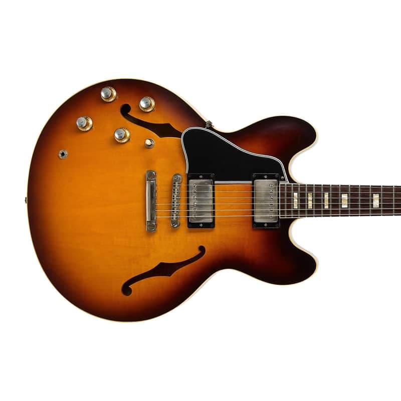 Gibson Custom Made to Measure 1964 ES-335TD Left-Handed Vintage Burst (Pre-Owned, 2021, EC) #110928