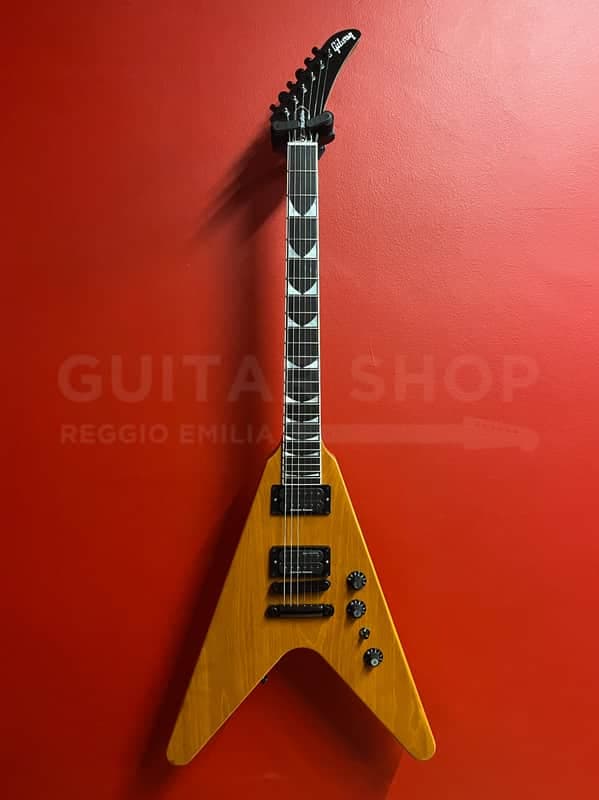 Gibson Flying V EXP Dave Mustaine Antique Natural 2022 Ex Demo