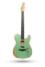 New Fender American Acoustasonic Telecaster Translucent Surf Green