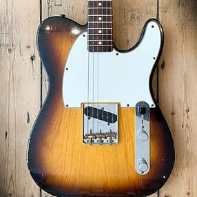 2005 Fender Custom Shop LTD Edition Esquire Relic Sunburst finish.