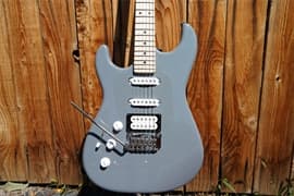 G&L USA Legacy HSS RMC Pearl Grey Left Handed 6-String Electric Guitar