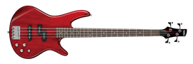 Ibanez GSR200TR Transparent Red 4-String Electric Bass Guitar