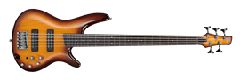 Ibanez SR375 BBT Brown Burst Fretless 5-String Electric Bass Guitar