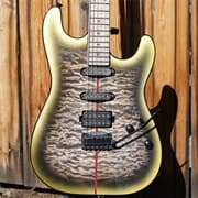 Schecter USA CUSTOM SHOP CET 50th Anniversary PROTOTYPE Metallic Gold w/Black Burst 6-String Electric Guitar