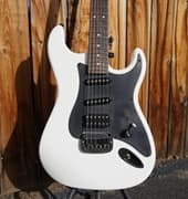 G&L USA CUSTOM SHOP Alternative Reality Legacy HSS Alpine White Satin Frost 6-String Electric Guitar