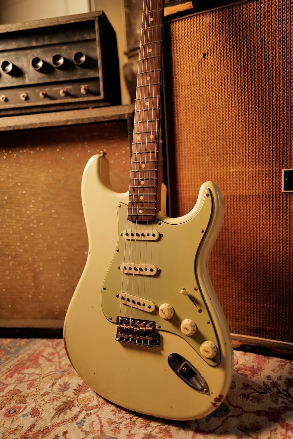 Fender Stratocaster Custom Shop Olympic White Aged Vintage White Relic
